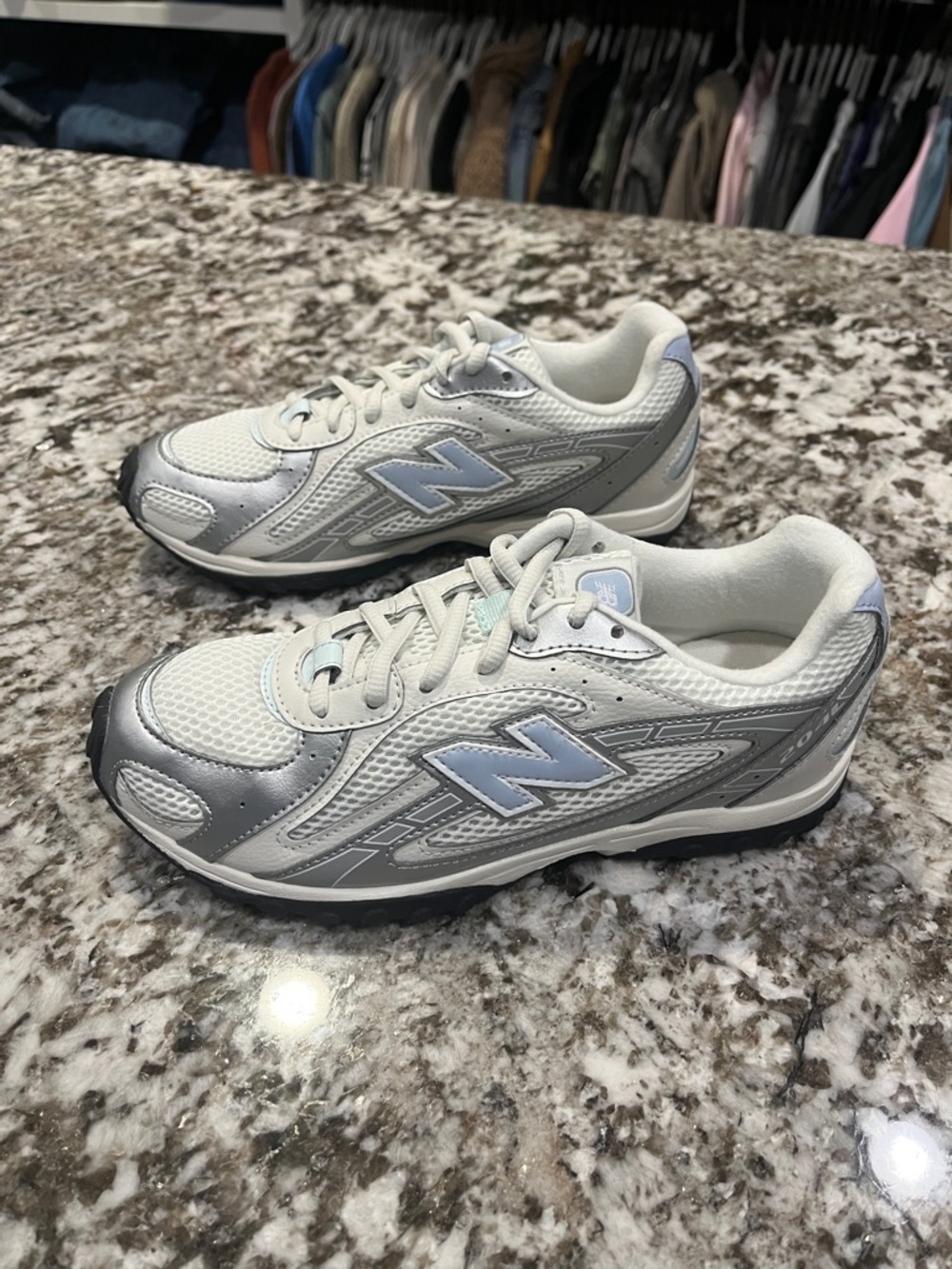 New Balance 204L White Oxford Blue 5Y/6.5W - Picture 2 of 8